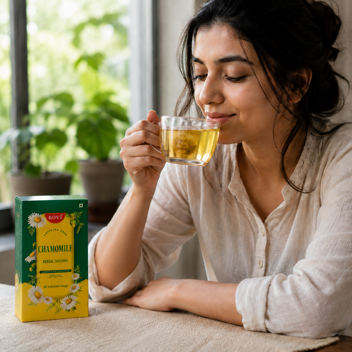 BOVI Chamomile Herbal Tea, 30 Infusion Bags
